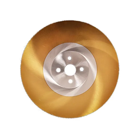 HSS Dmo5 Tin Coated Circular Saw Blade for Metal Cutting